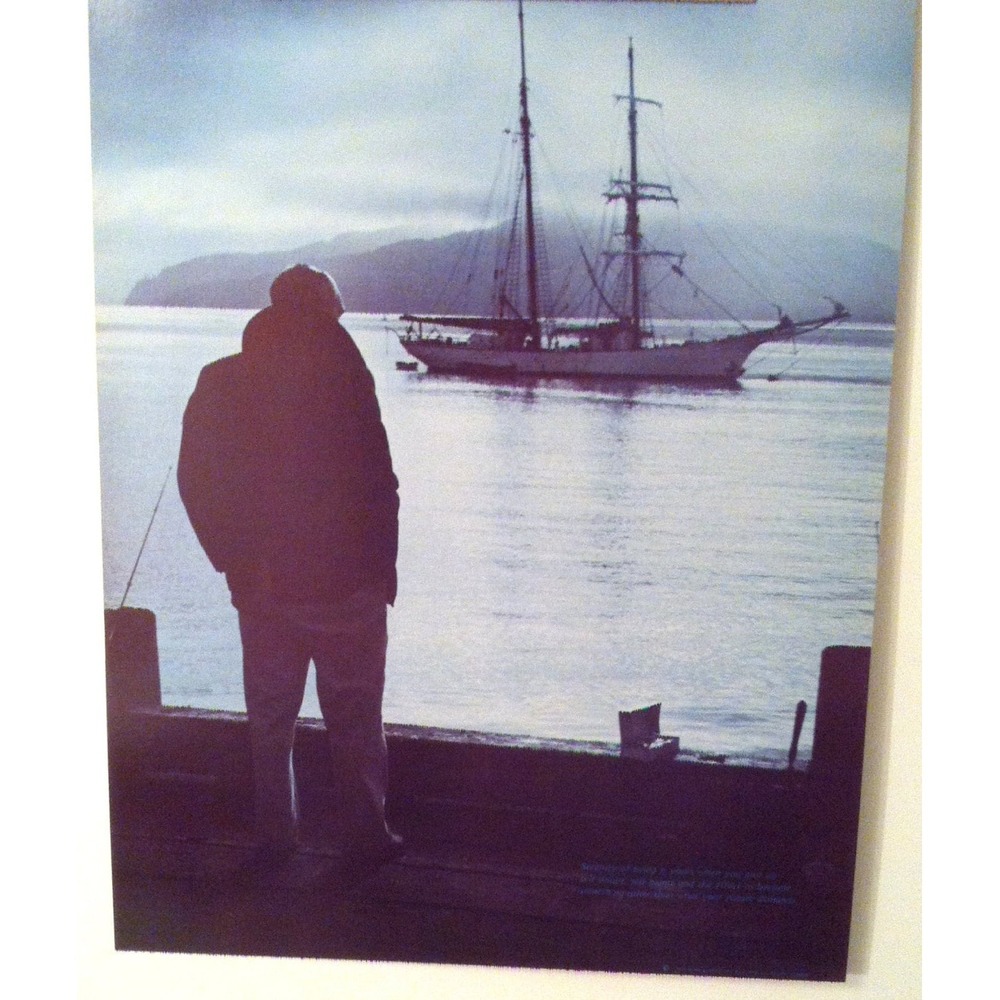Serenity Fisherman Vintage 1970's Poster